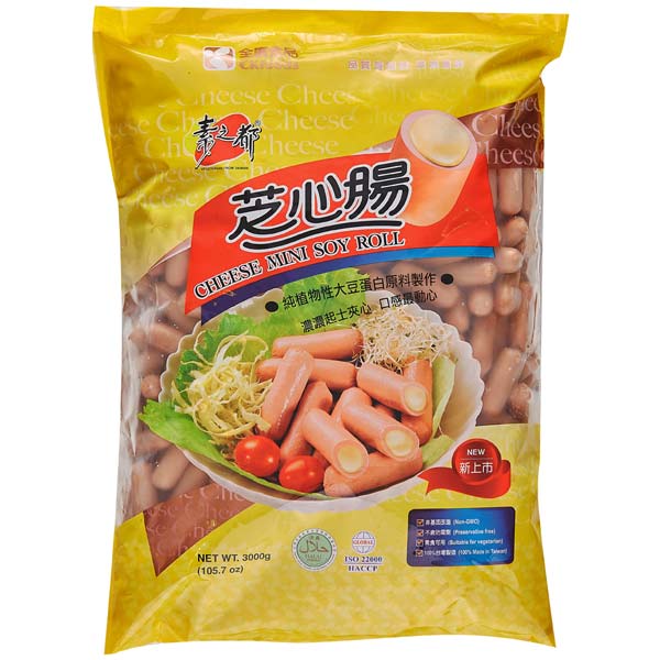 【素之都】芝心腸 (奶蛋素)